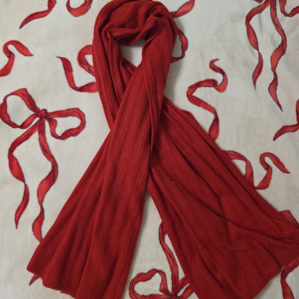 100% Cashmere Red Scarf🧣